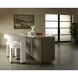 Cataldi Cappuccino / Brushed Gold Kitchen Island